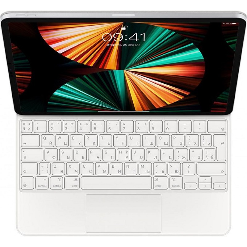 Чехол-клавиатура Apple Magic Keyboard with Trackpad для iPad Pro 12.9 (3th and 4th gen) (Белая)